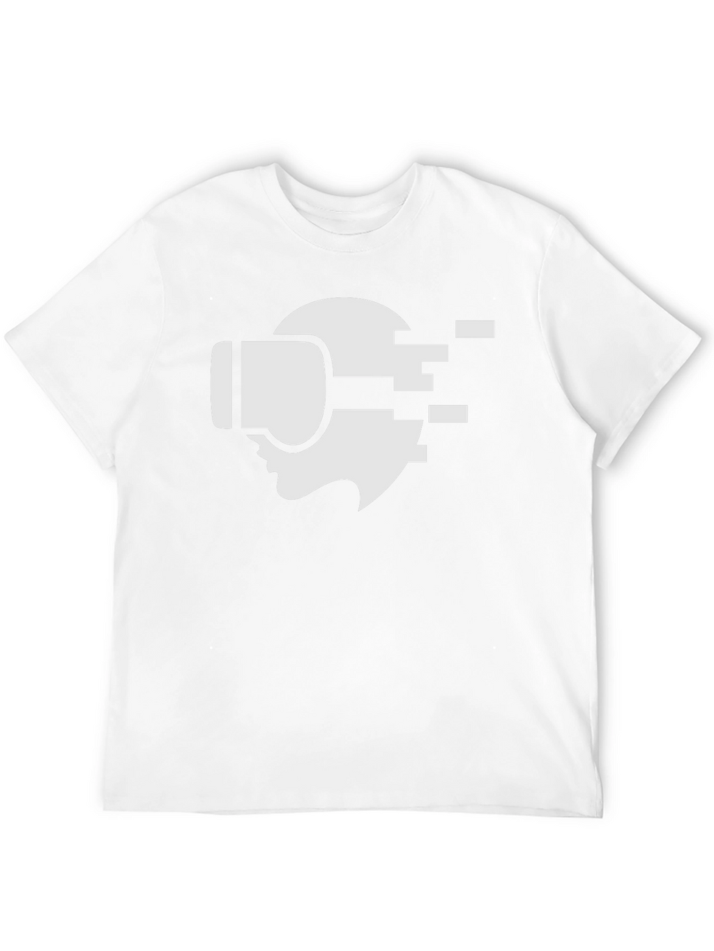 VR Headset Graphic Tee - Stylish Black Cotton T-Shirt