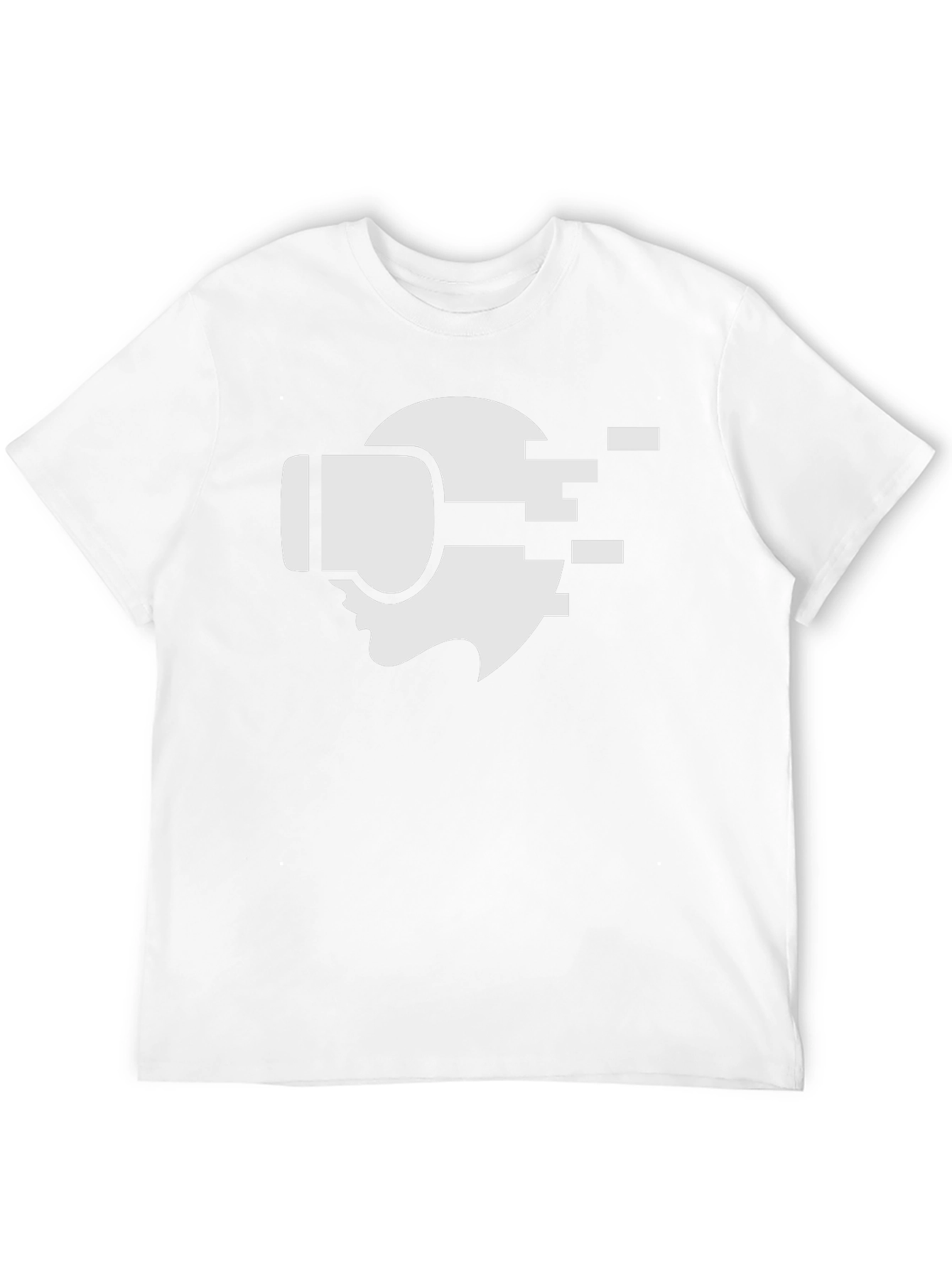 VR Headset Graphic Tee - Stylish Black Cotton T-Shirt