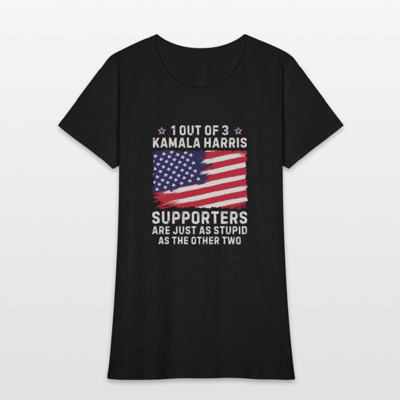 1 Out Of 3 kamala Harris supporters stupid