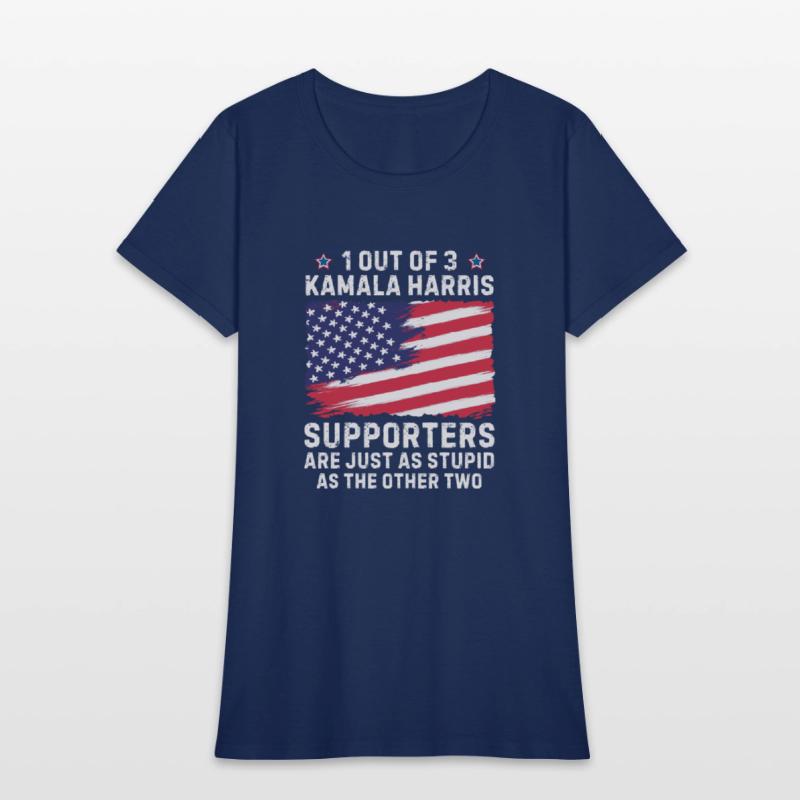 1 Out Of 3 kamala Harris supporters stupid