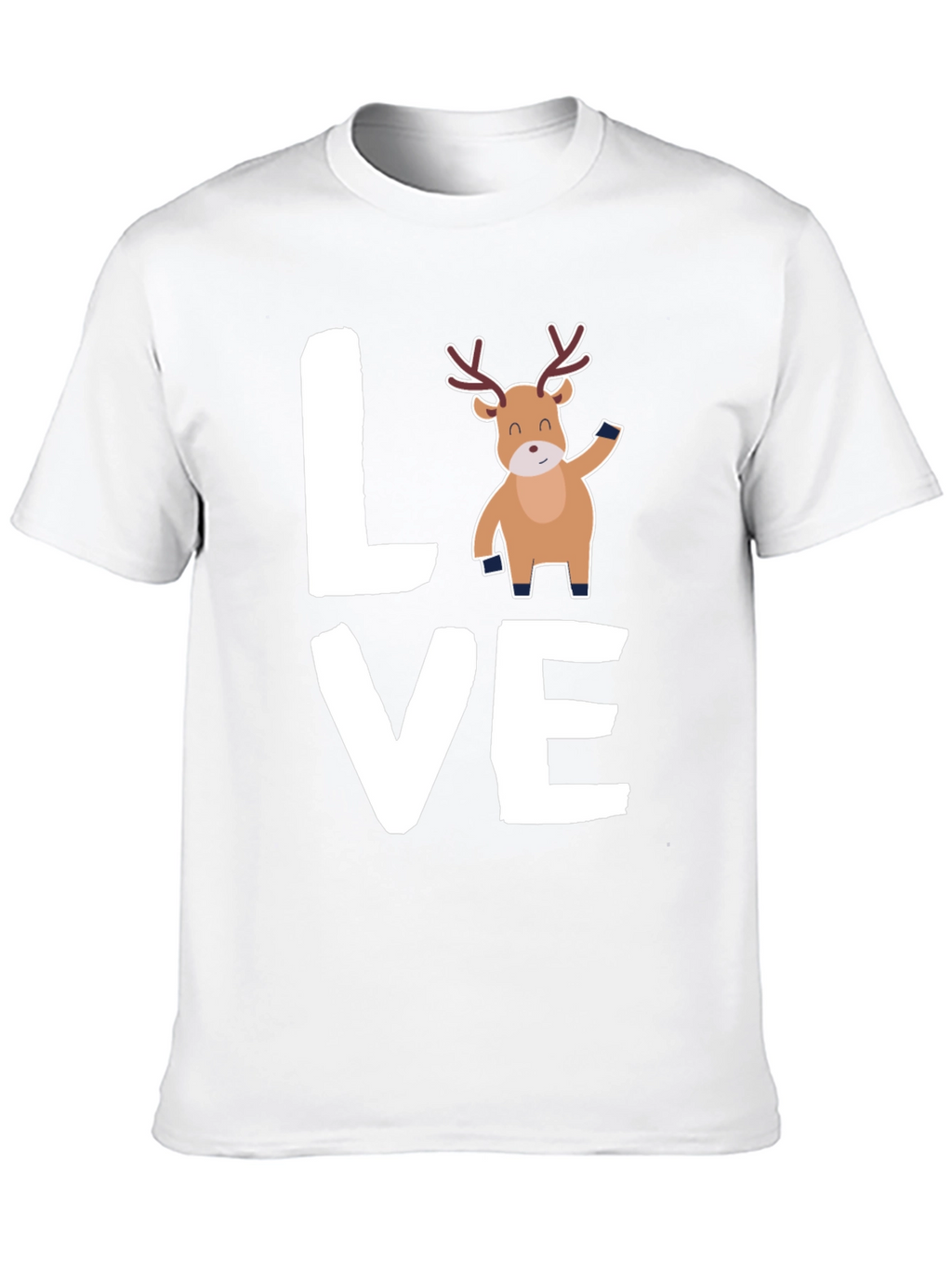 Love Reindeer Graphic Tee - Holiday Cheer
