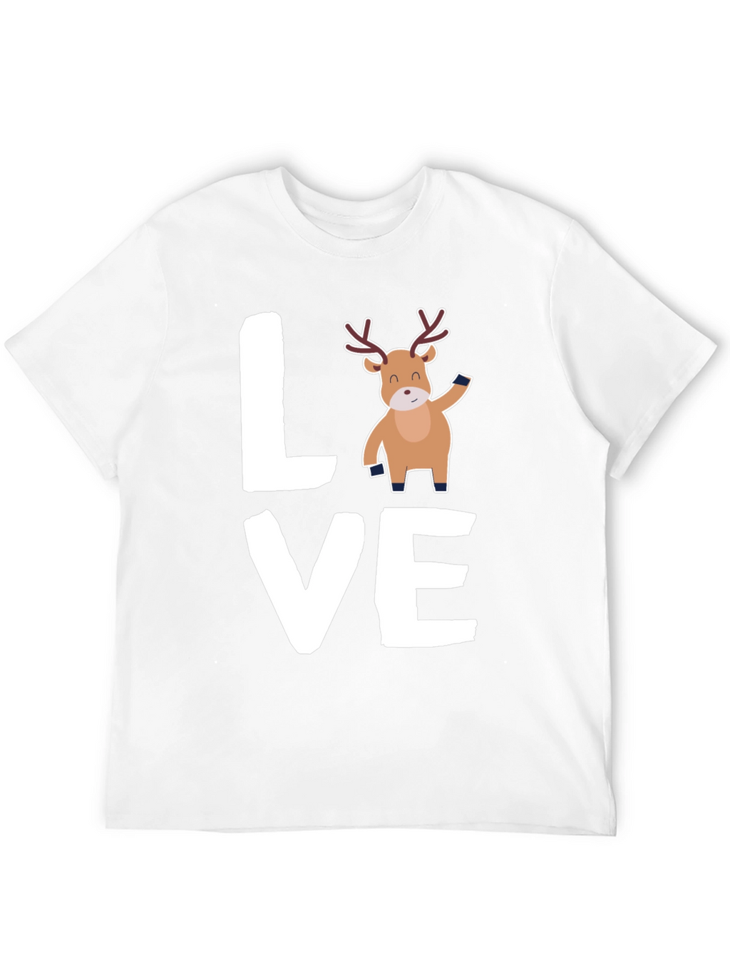 Love Reindeer Graphic Tee - Holiday Cheer