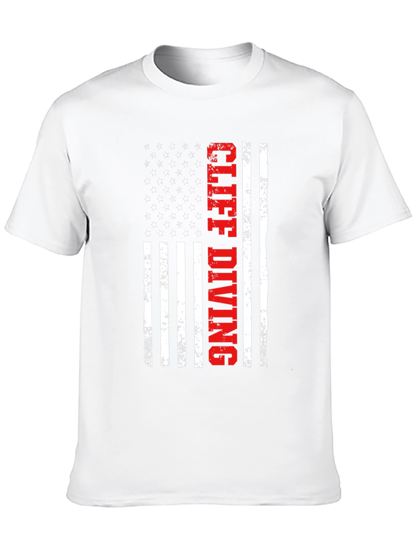Cliff Diving American Flag Graphic Tee