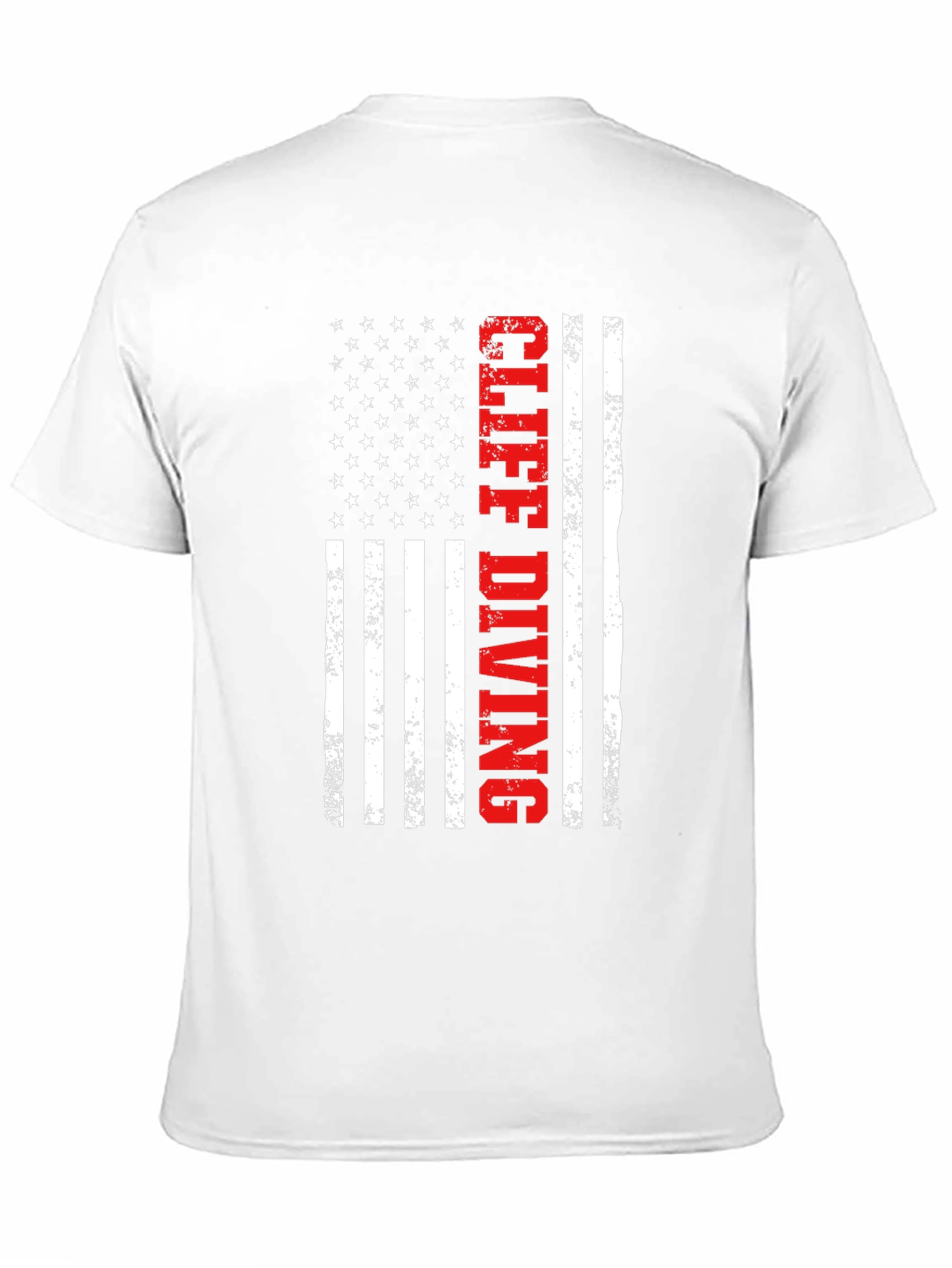 Cliff Diving American Flag Graphic Tee