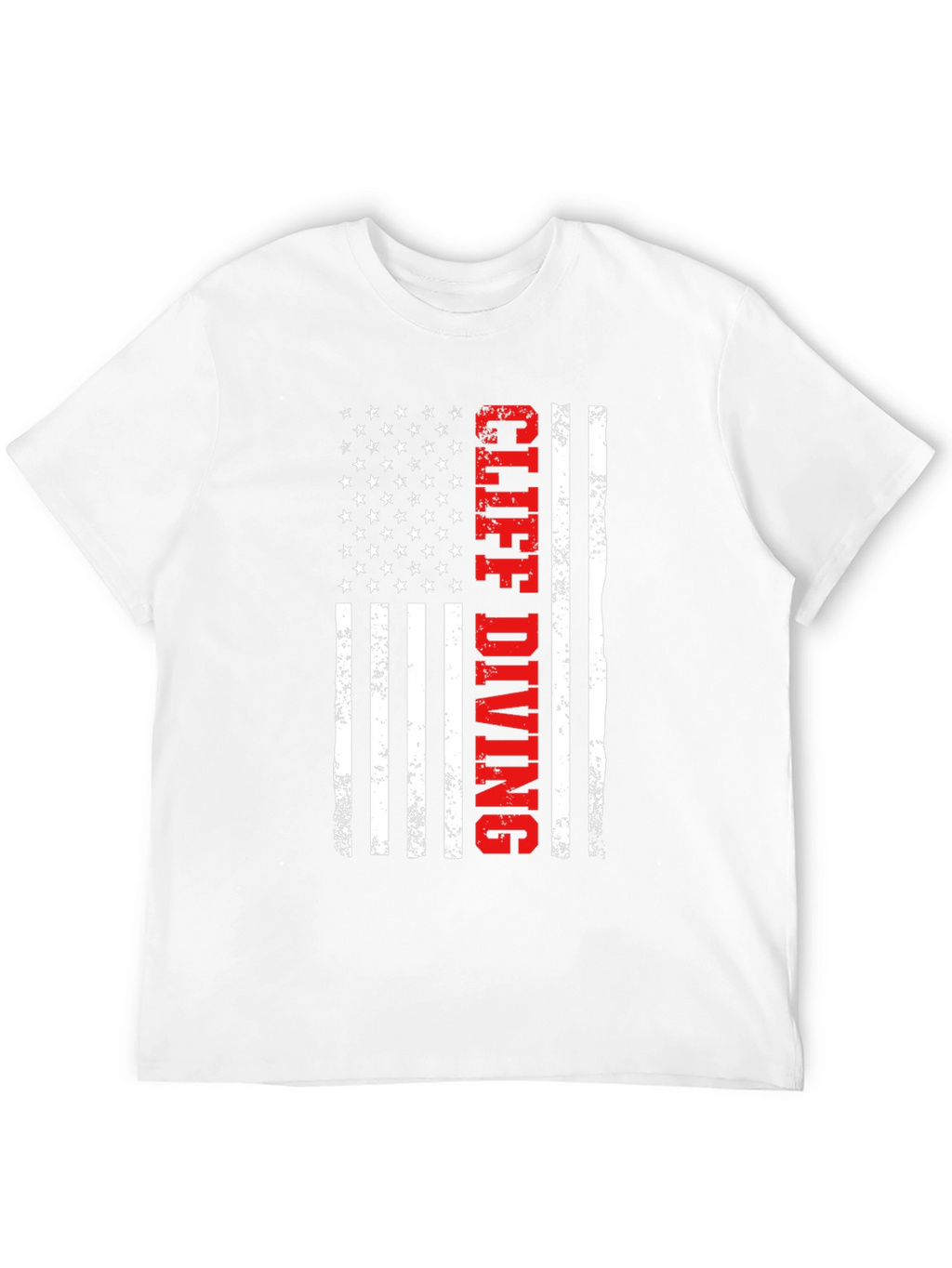 Cliff Diving American Flag Graphic Tee
