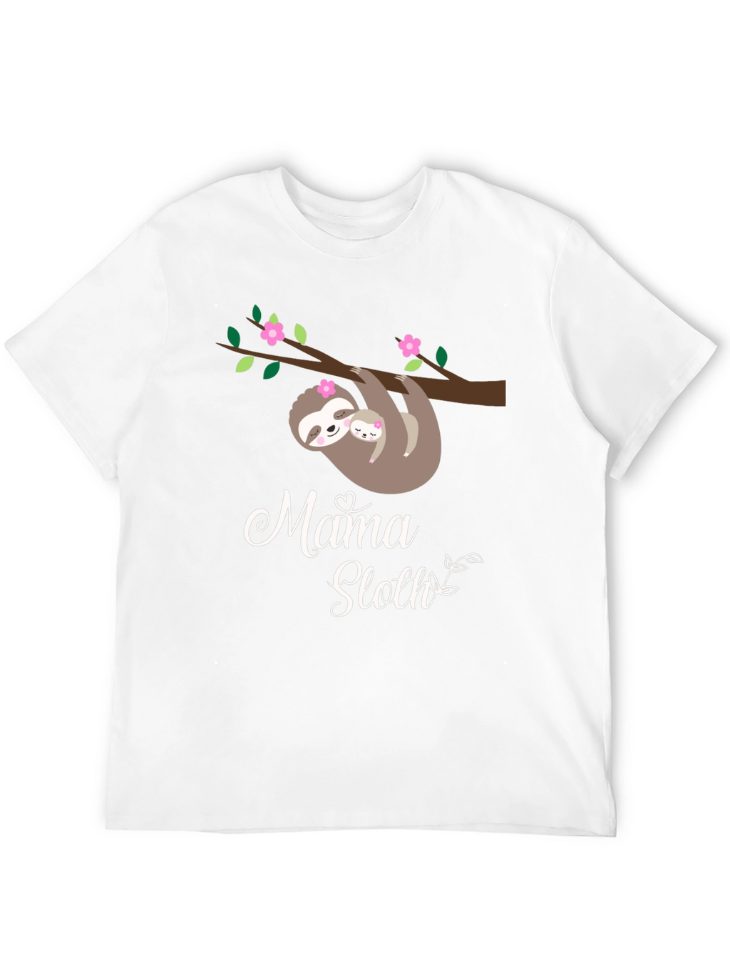 Mama Sloth Black Graphic Tee