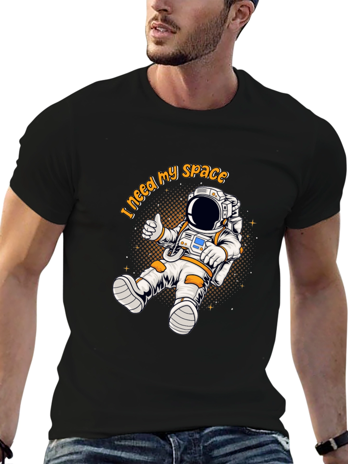 I Need My Space Astronaut Graphic T-Shirt