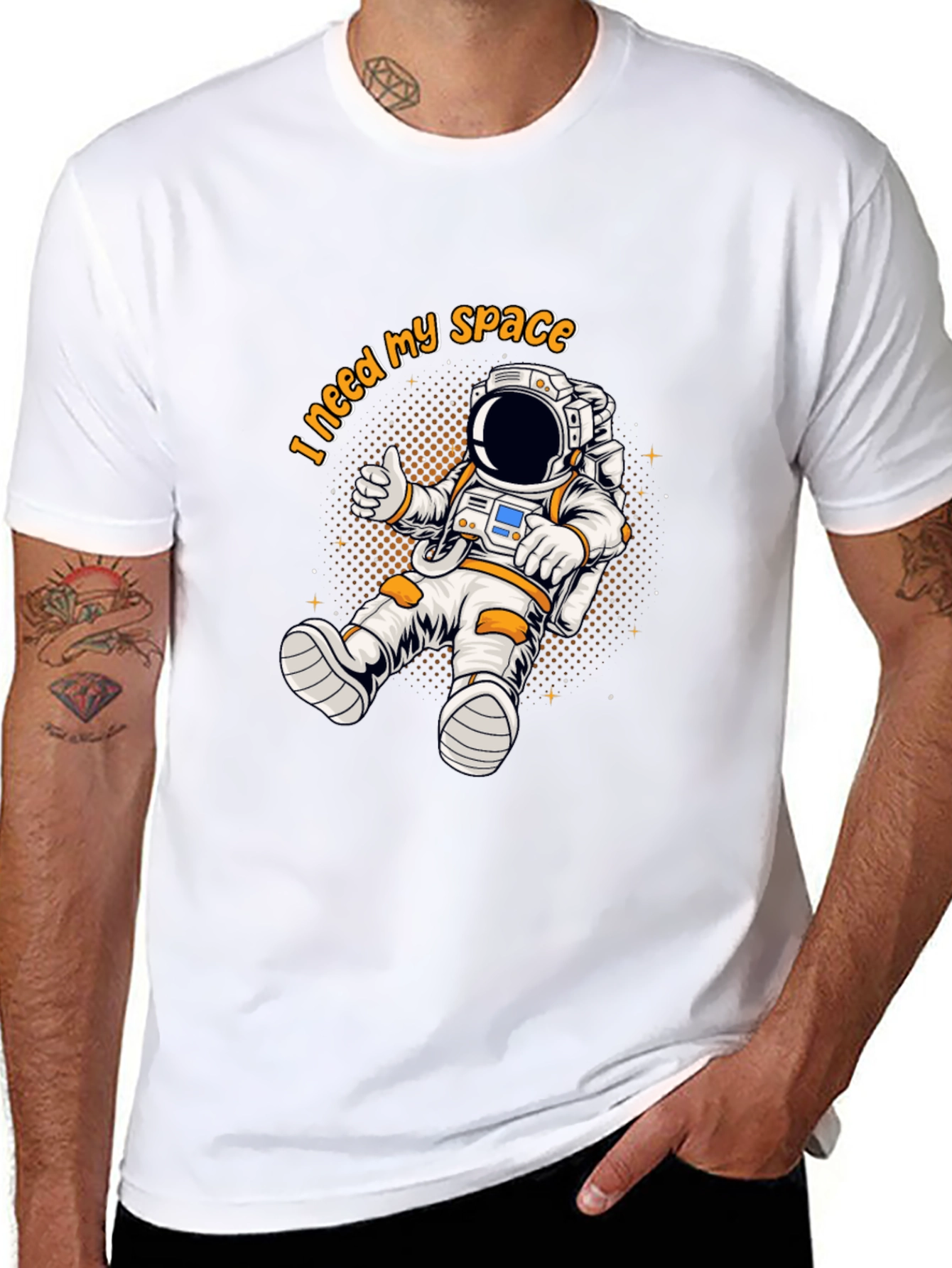 I Need My Space Astronaut Graphic T-Shirt