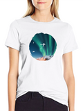 Aurora Skydiver Graphic Tee - Black
