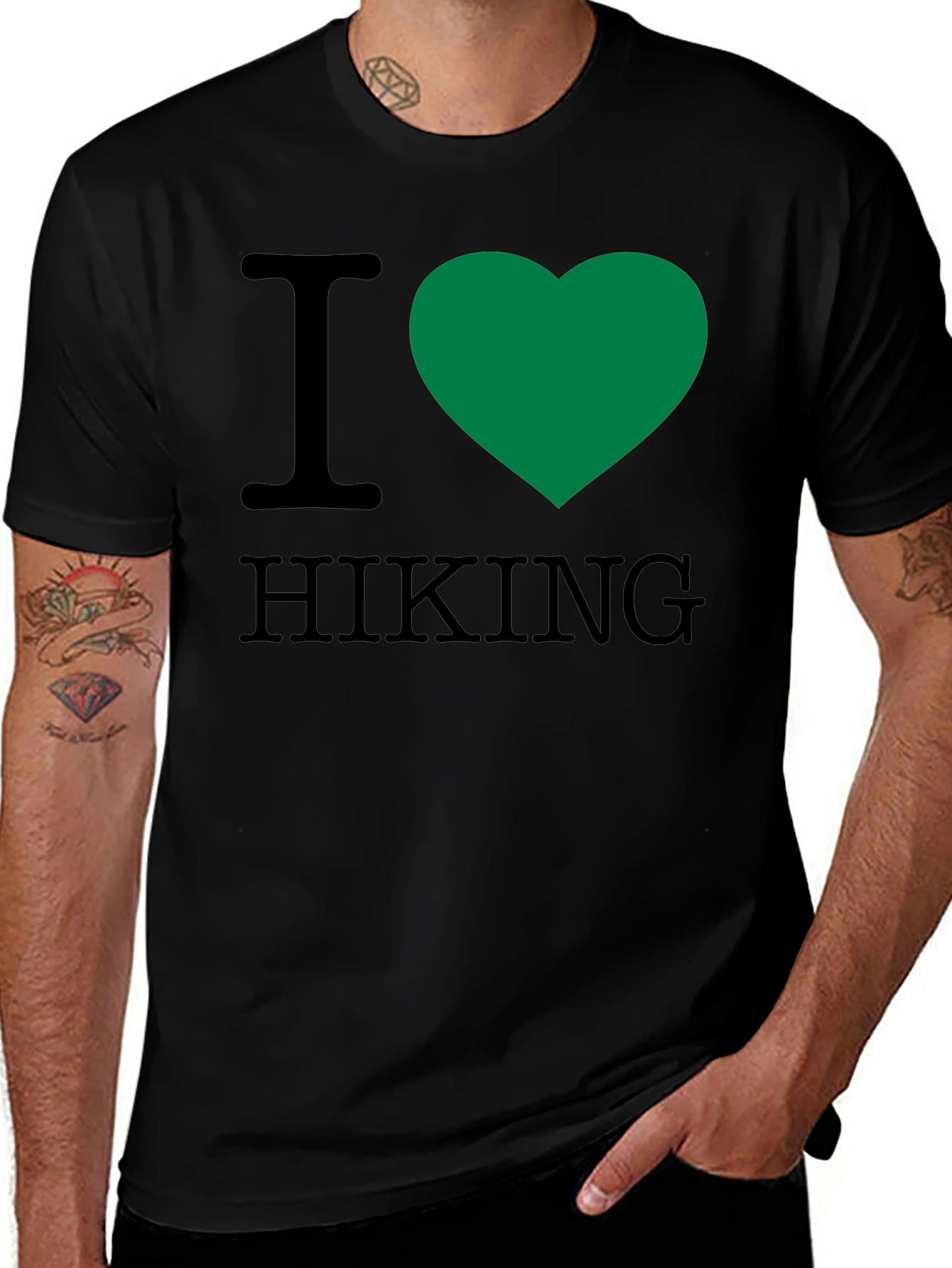 I Heart Hiking Graphic T-Shirt