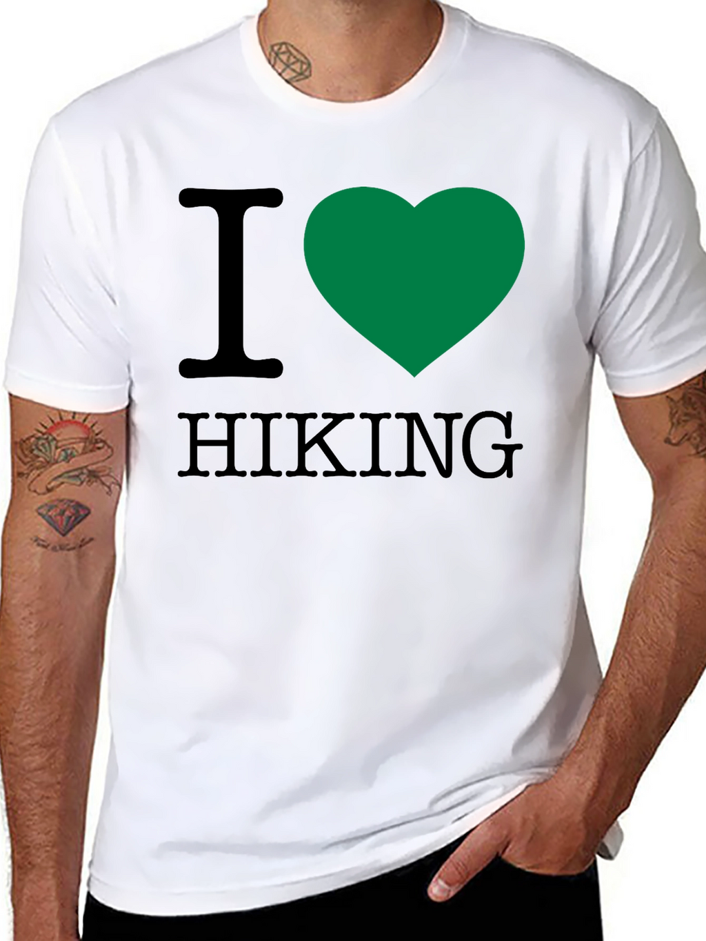 I Heart Hiking Graphic T-Shirt