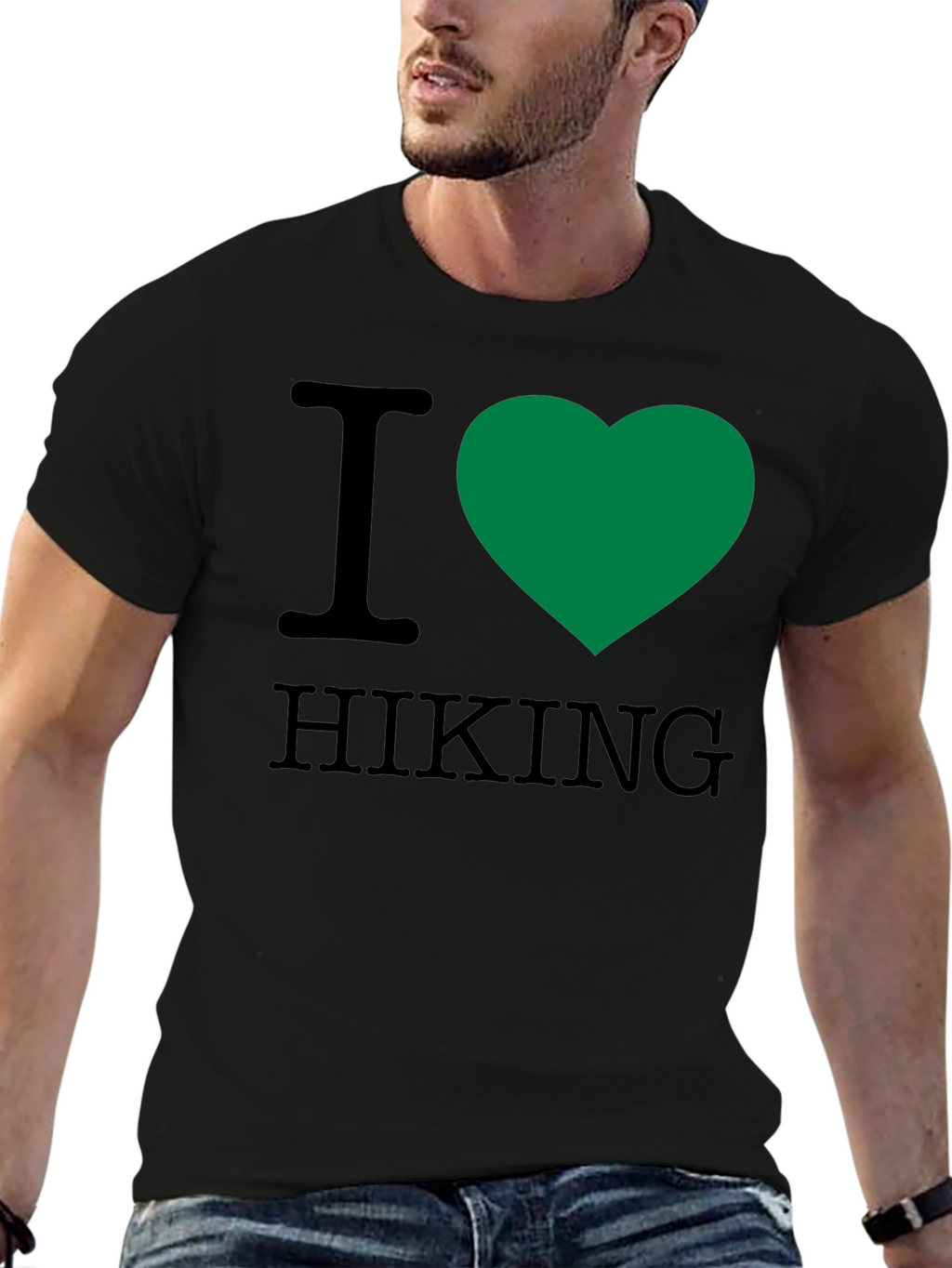 I Heart Hiking Graphic T-Shirt