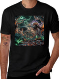 Surreal Mushroom Forest Graphic T-Shirt