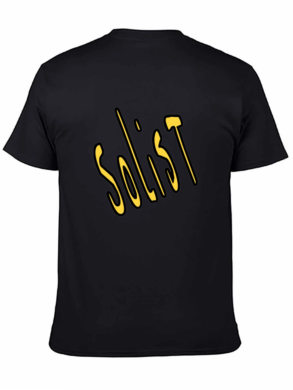 Soloist Graphic Tee - Soft Black Cotton T-Shirt