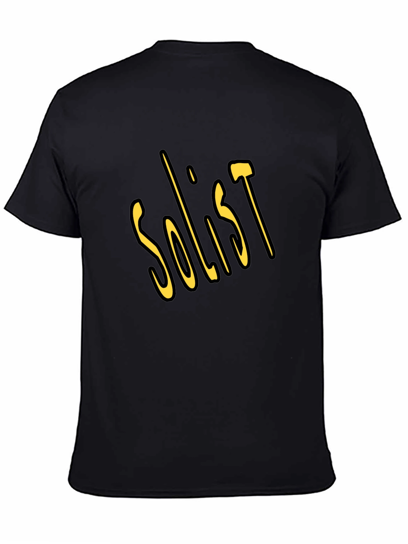 Soloist Graphic Tee - Soft Black Cotton T-Shirt