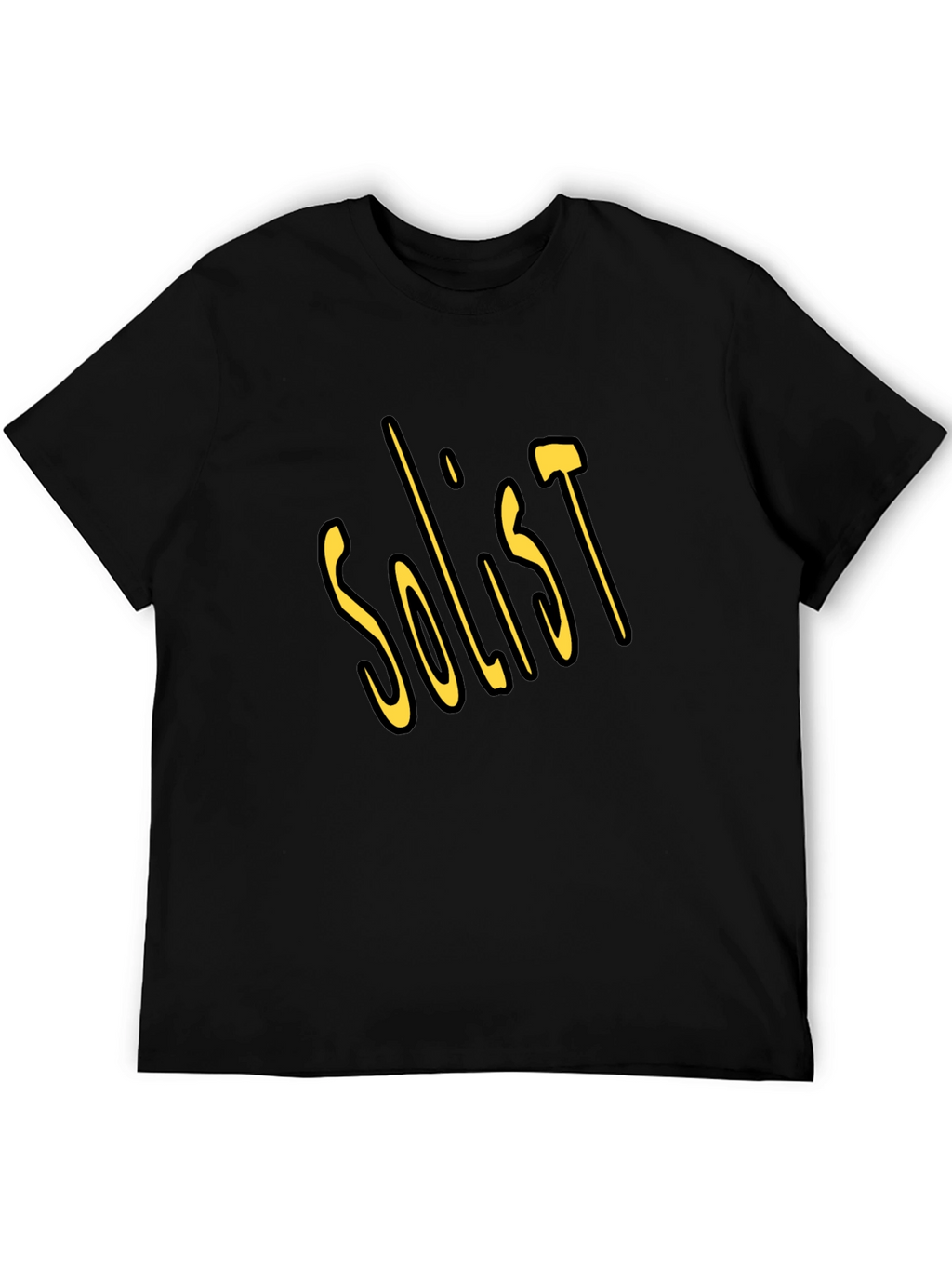 Soloist Graphic Tee - Soft Black Cotton T-Shirt