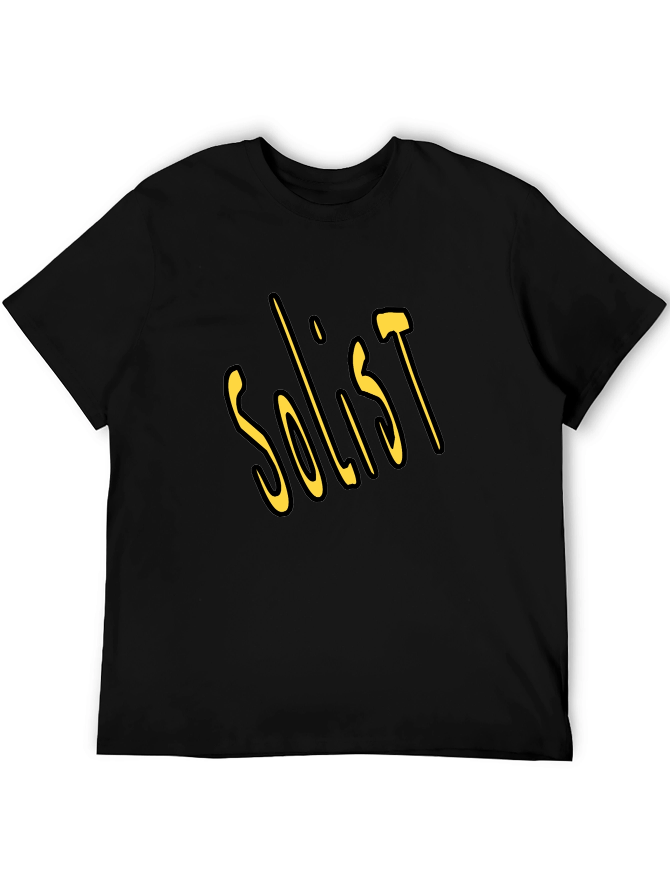 Soloist Graphic Tee - Soft Black Cotton T-Shirt