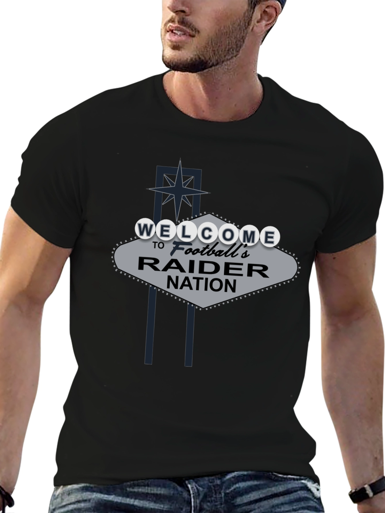 Welcome Raider Nation Black T-Shirt