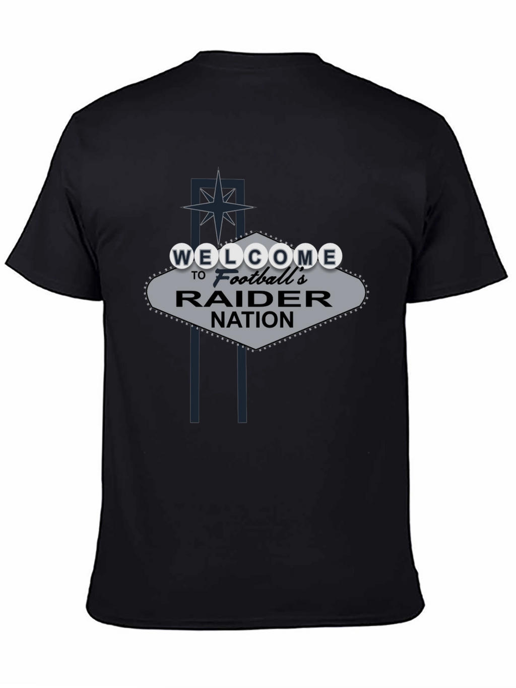 Welcome Raider Nation Black T-Shirt