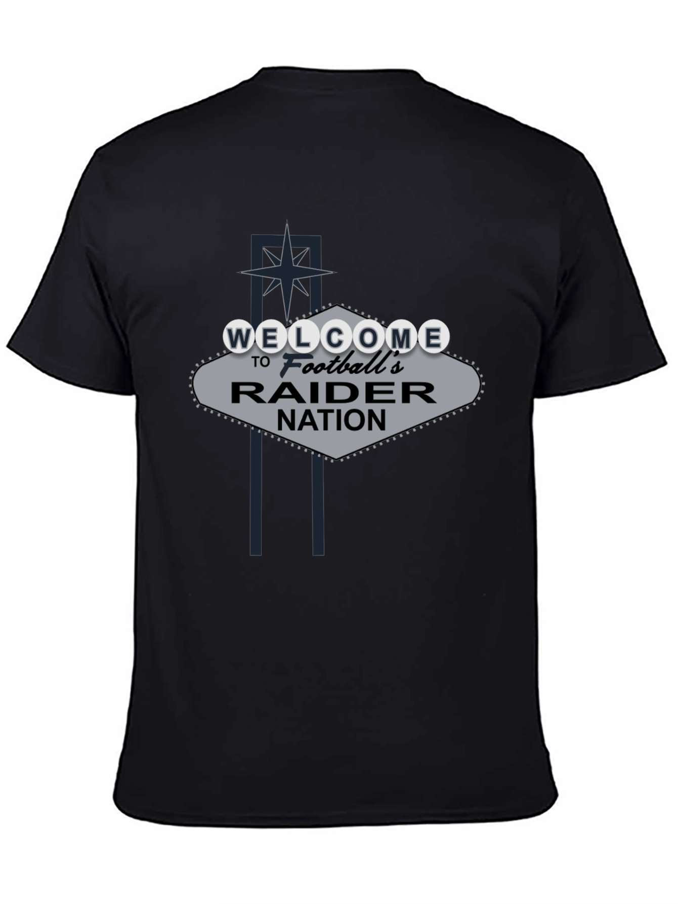 Welcome Raider Nation Black T-Shirt