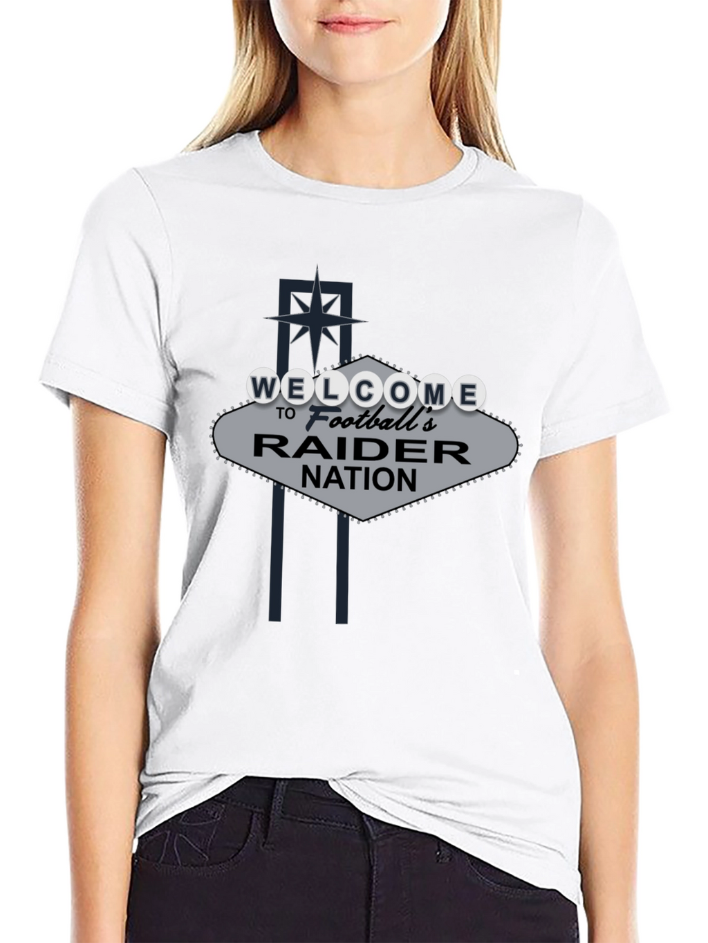 Welcome Raider Nation Black T-Shirt