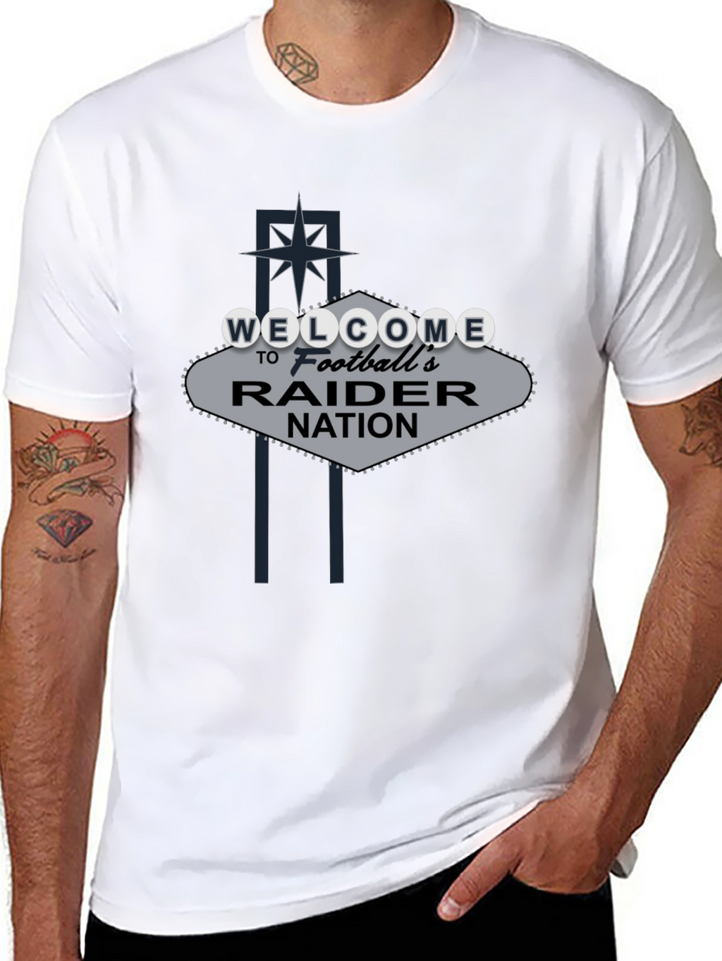 Welcome Raider Nation Black T-Shirt