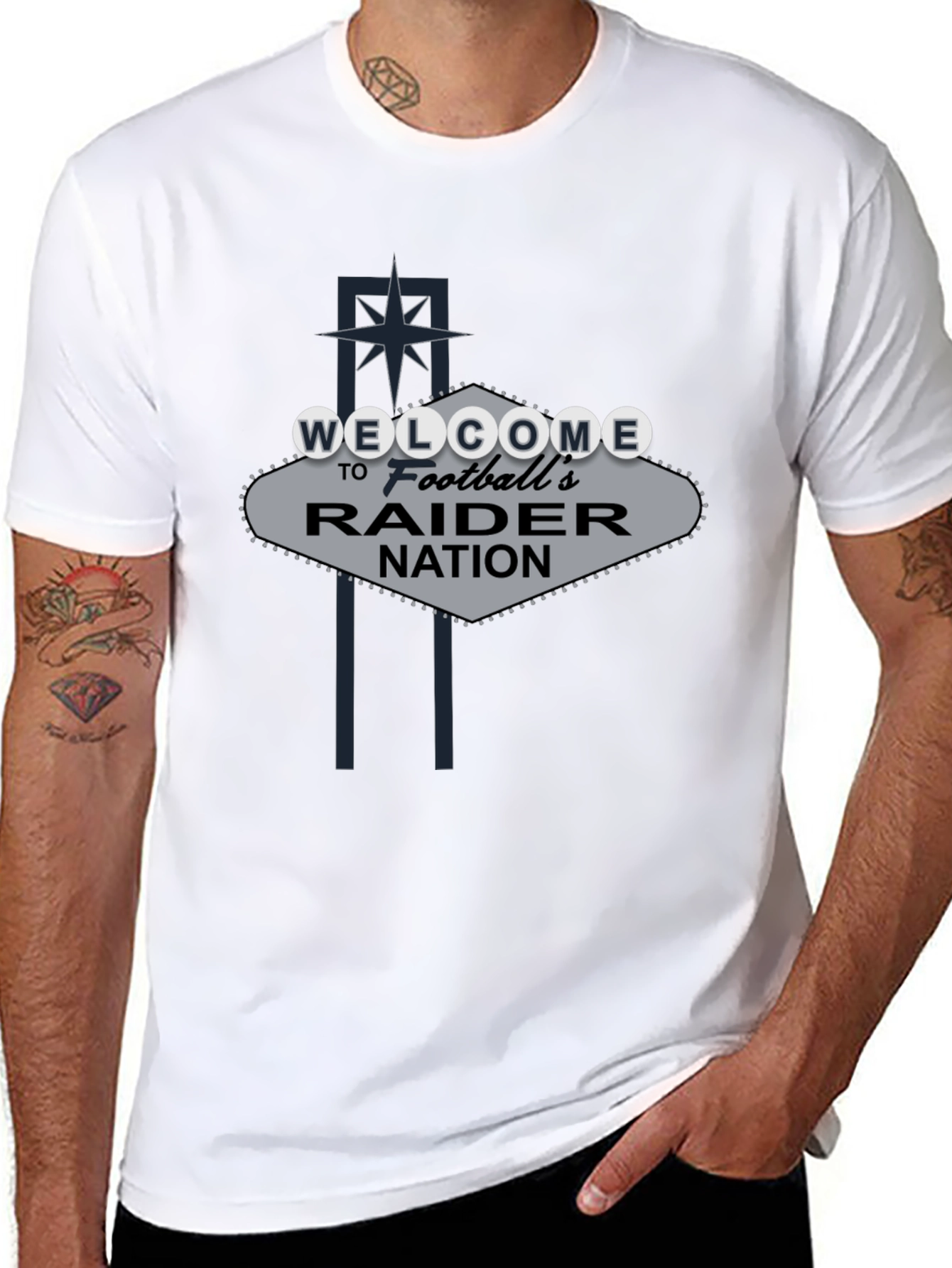 Welcome Raider Nation Black T-Shirt