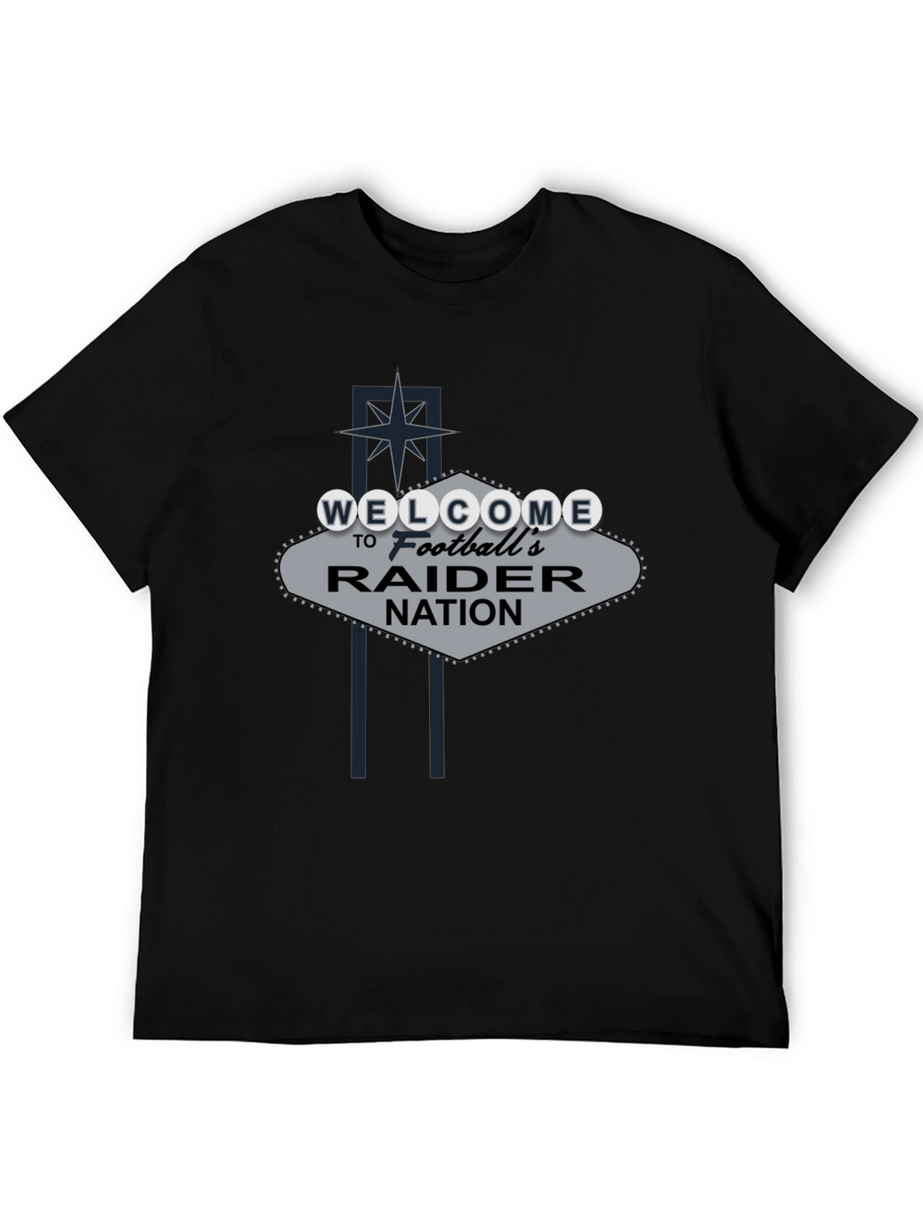Welcome Raider Nation Black T-Shirt