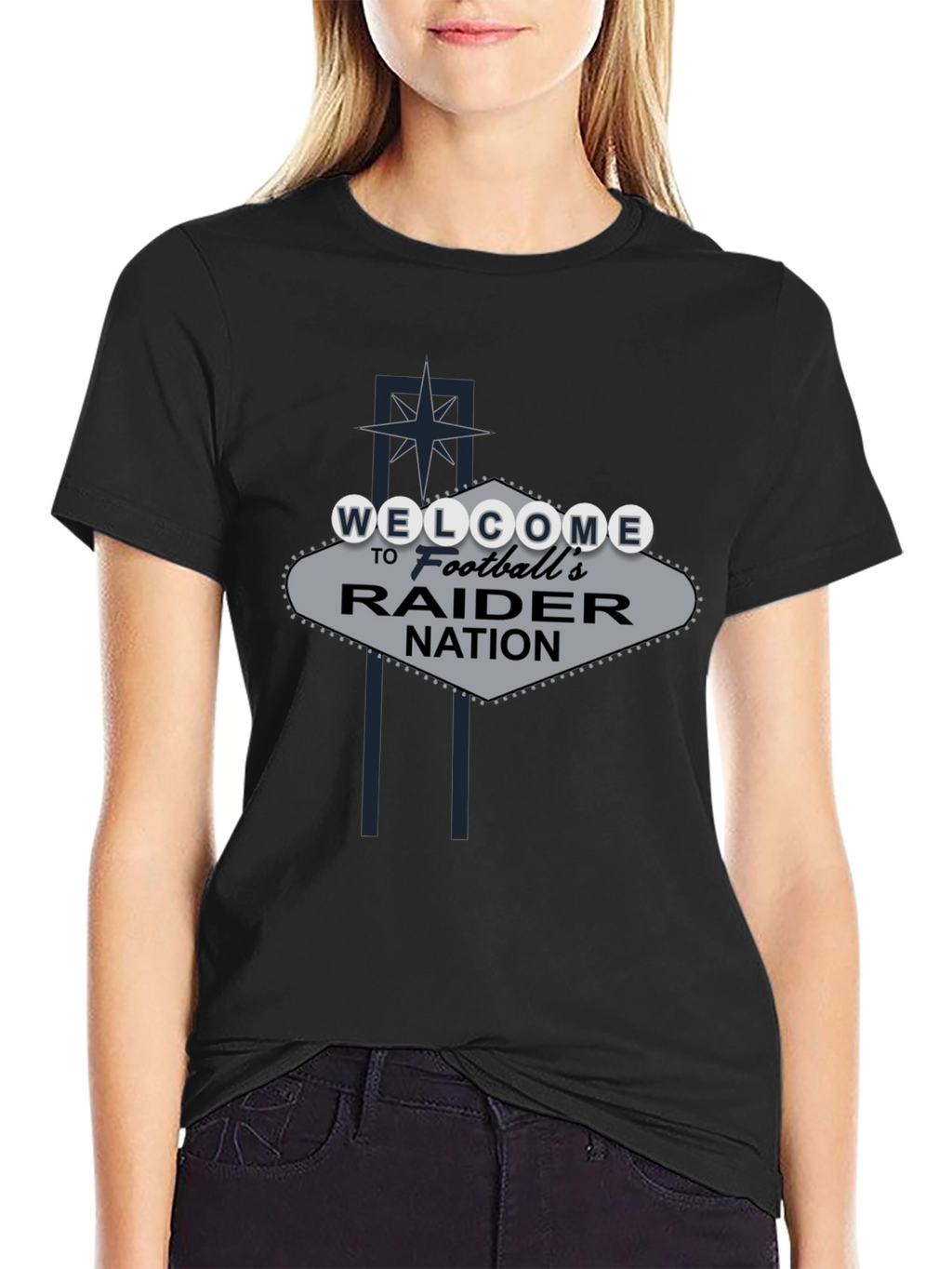 Welcome Raider Nation Black T-Shirt