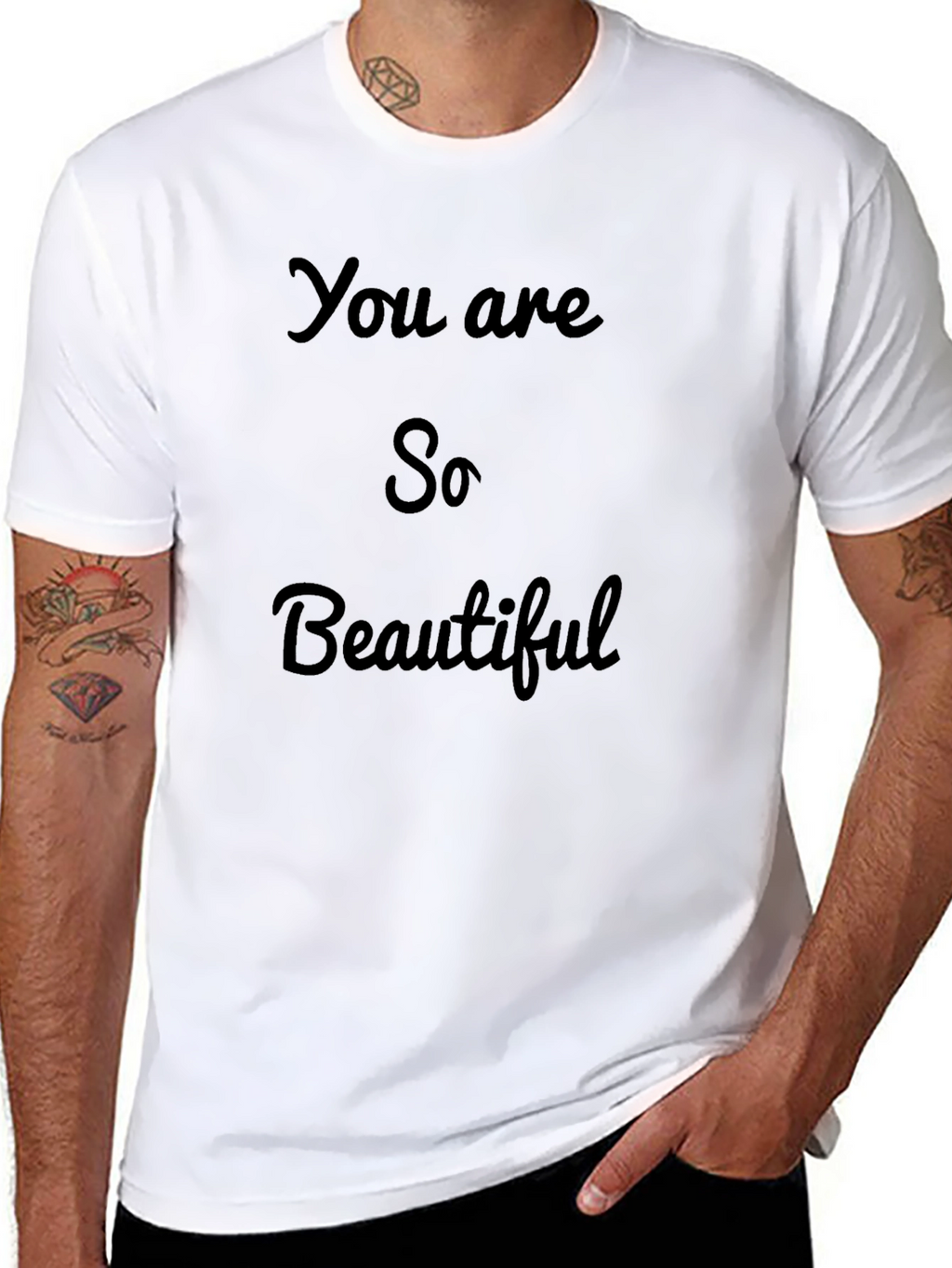 You Are So Beautiful Black T-Shirt