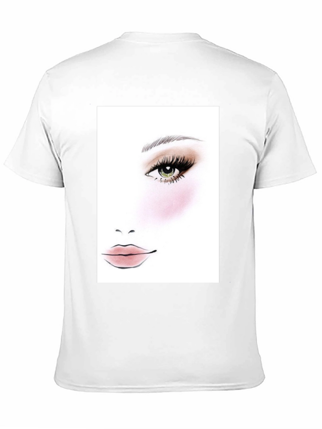 Makeup Face Chart Black T-Shirt