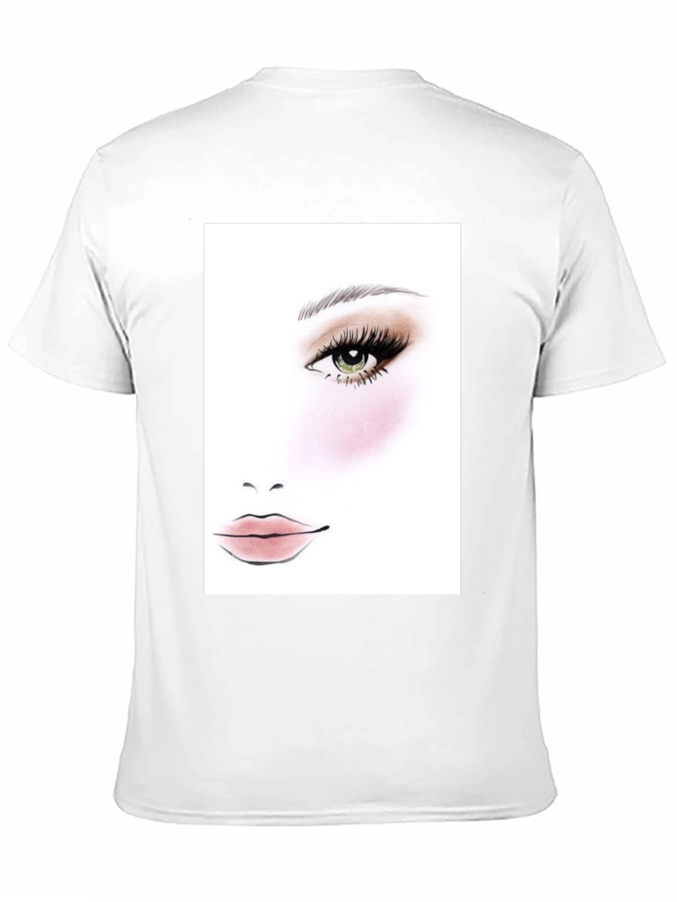 Makeup Face Chart Black T-Shirt