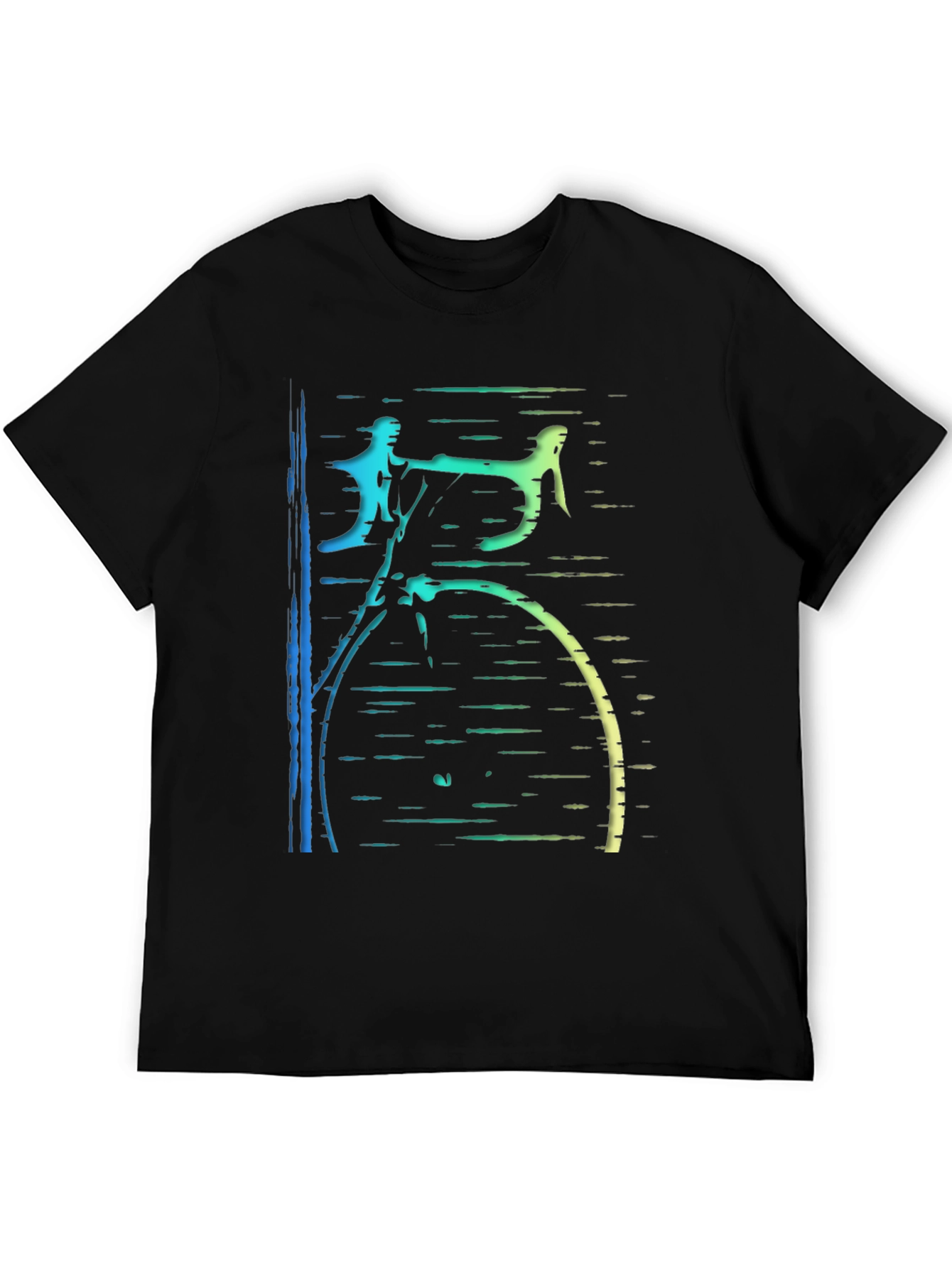 Cycling Art Black T-Shirt