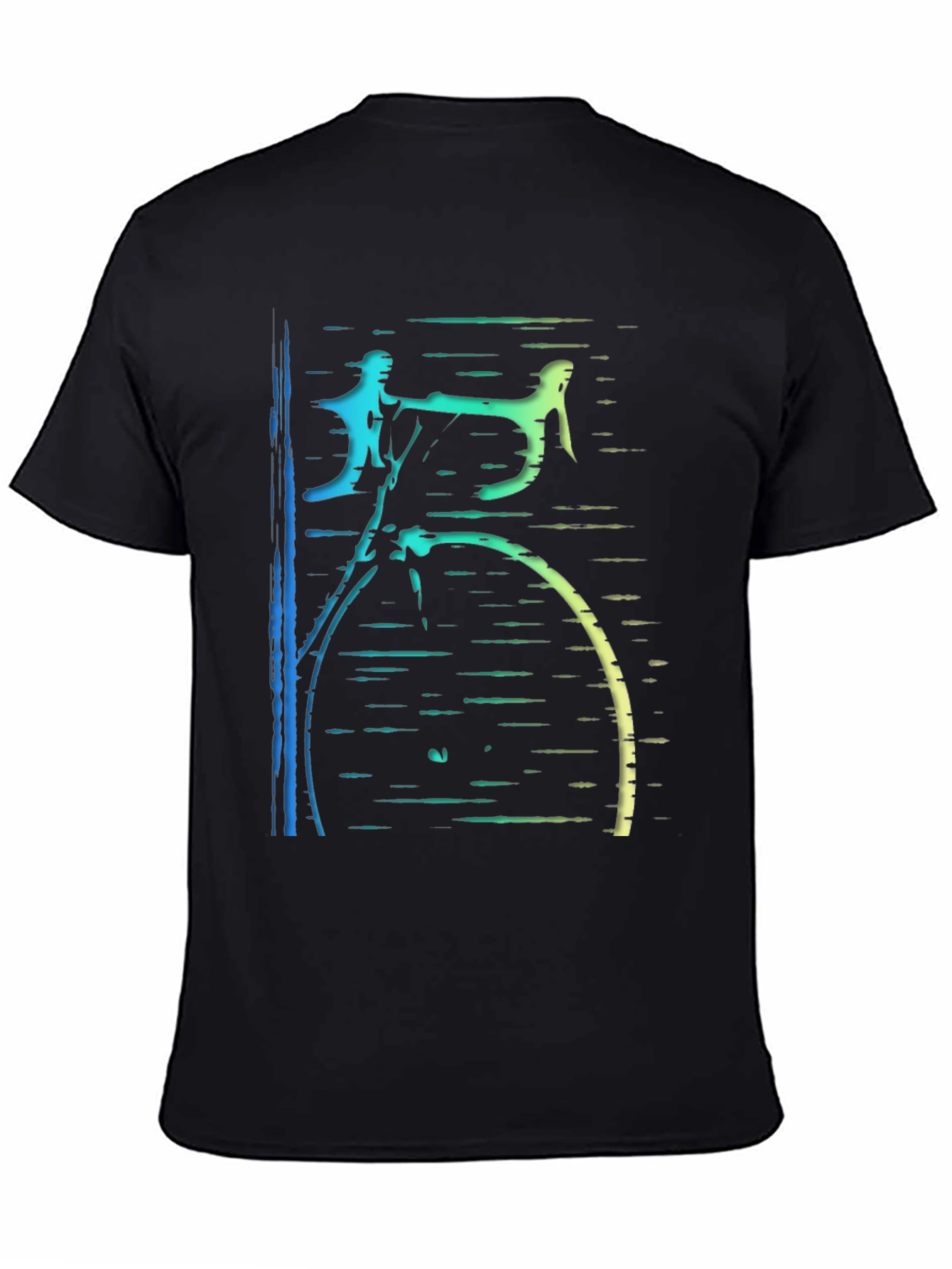 Cycling Art Black T-Shirt
