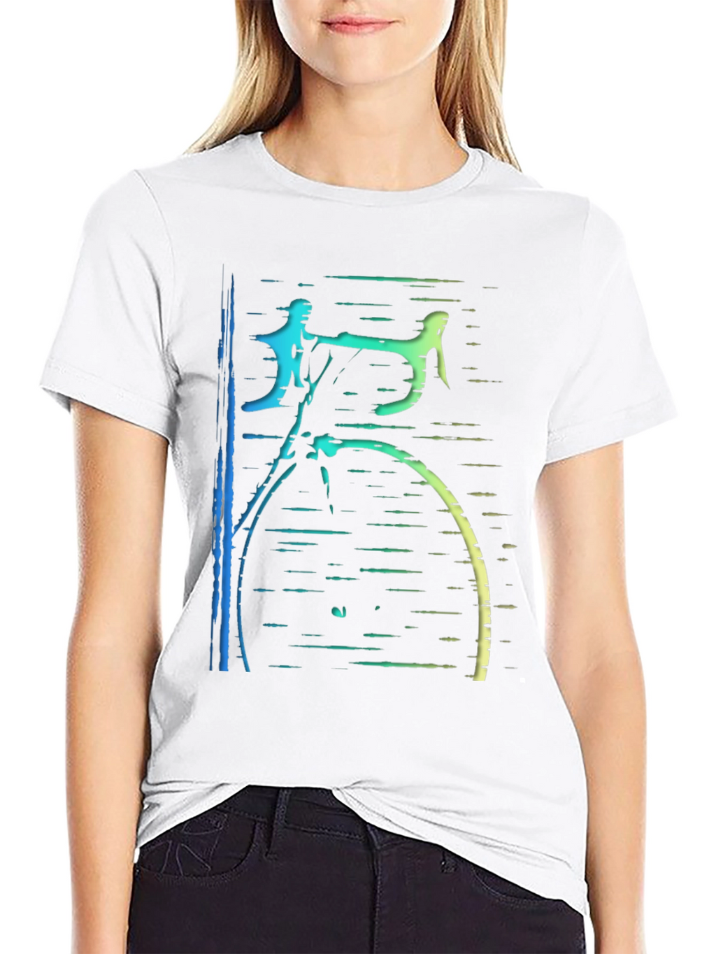 Cycling Art Black T-Shirt