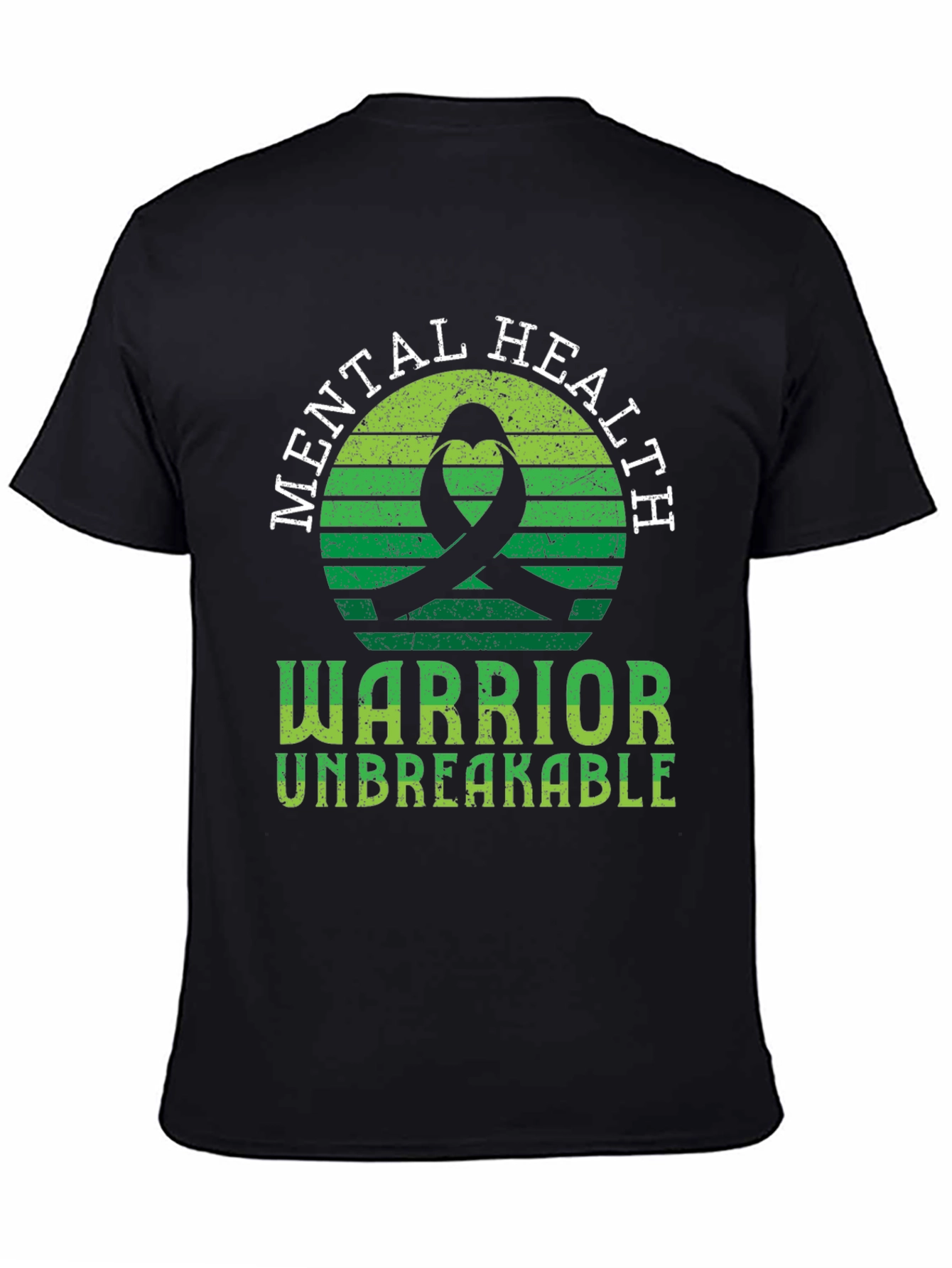 Mental Health Warrior T-Shirt Unbreakable Ribbon