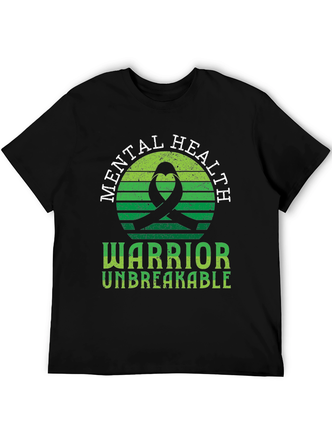 Mental Health Warrior T-Shirt Unbreakable Ribbon