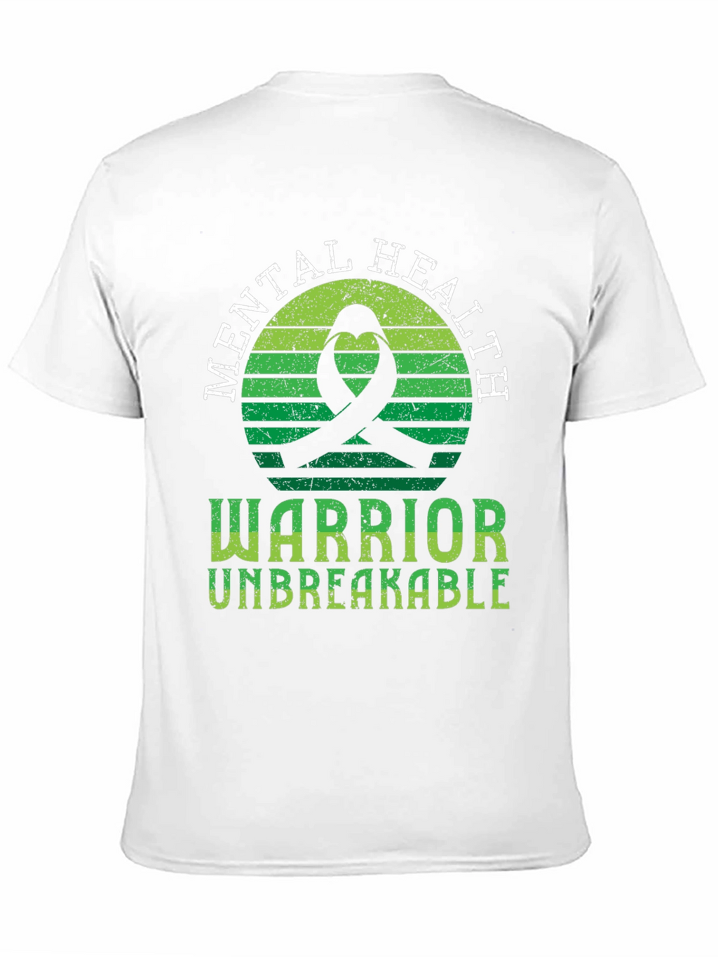 Mental Health Warrior T-Shirt Unbreakable Ribbon