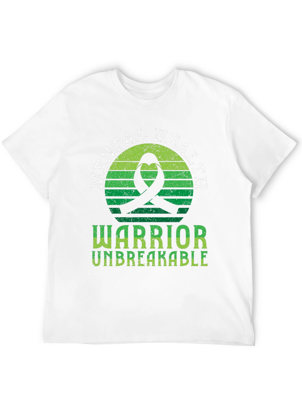 Mental Health Warrior T-Shirt Unbreakable Ribbon