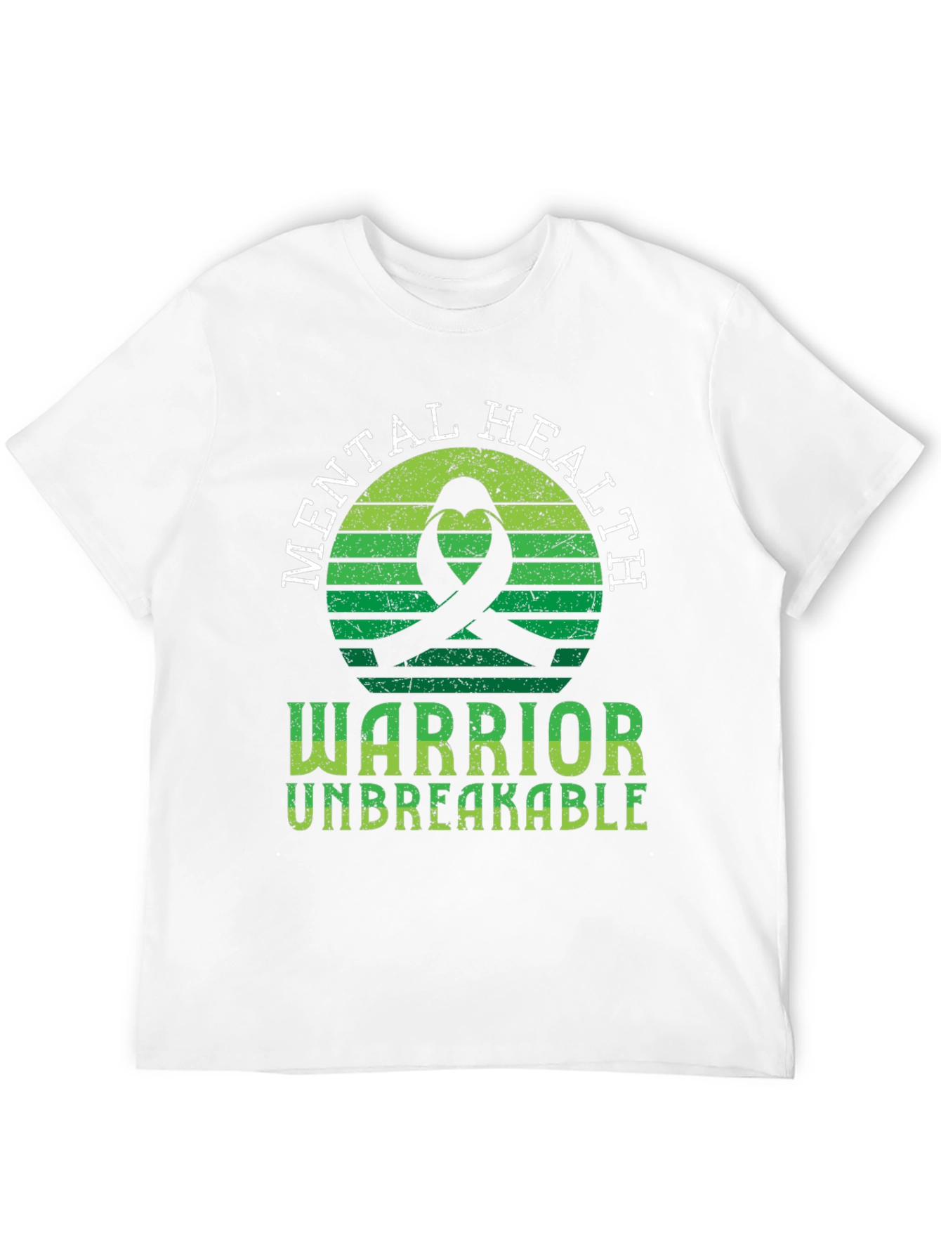 Mental Health Warrior T-Shirt Unbreakable Ribbon