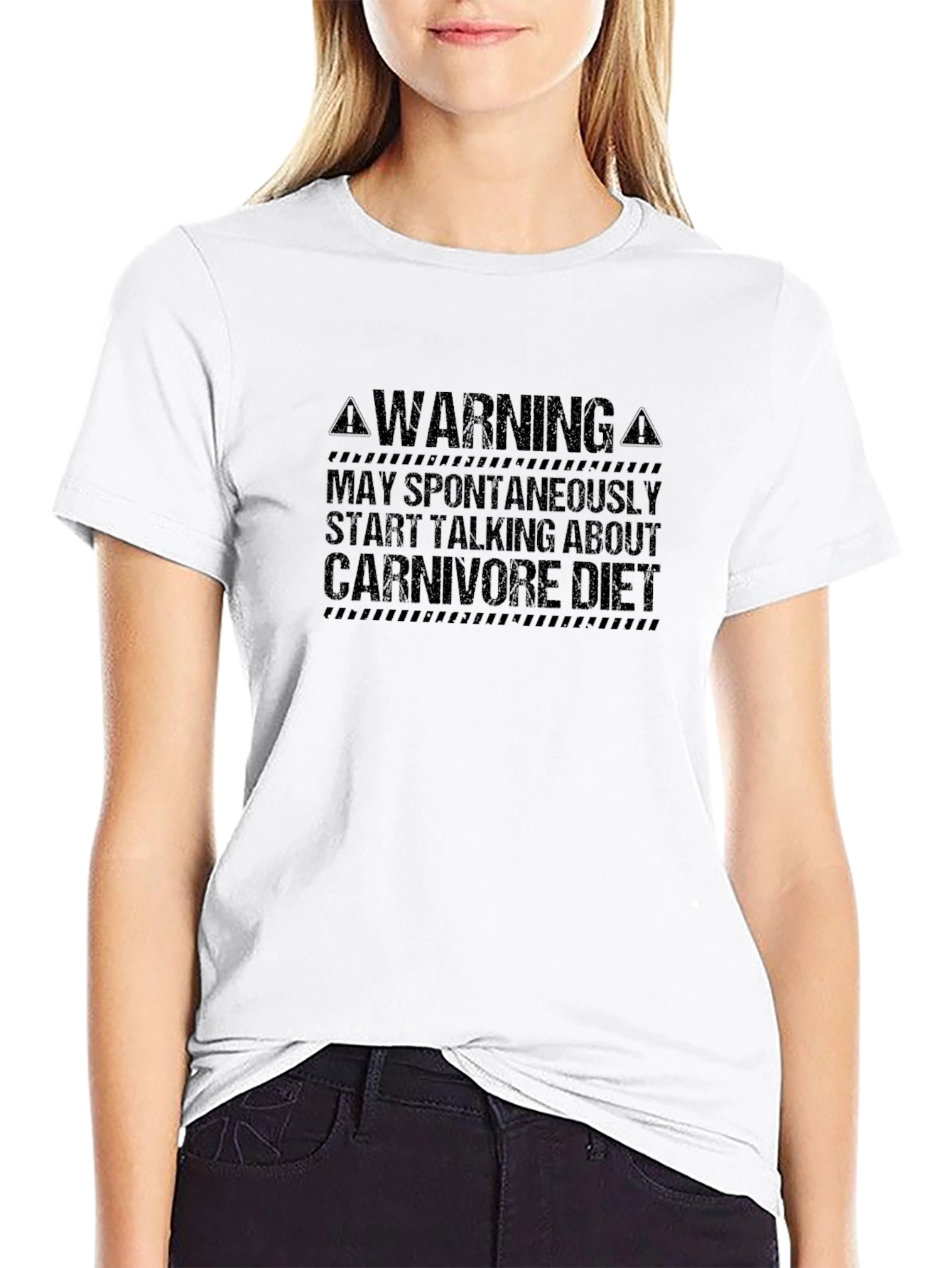 Carnivore Diet Warning T-Shirt - Funny Meat Lover Tee