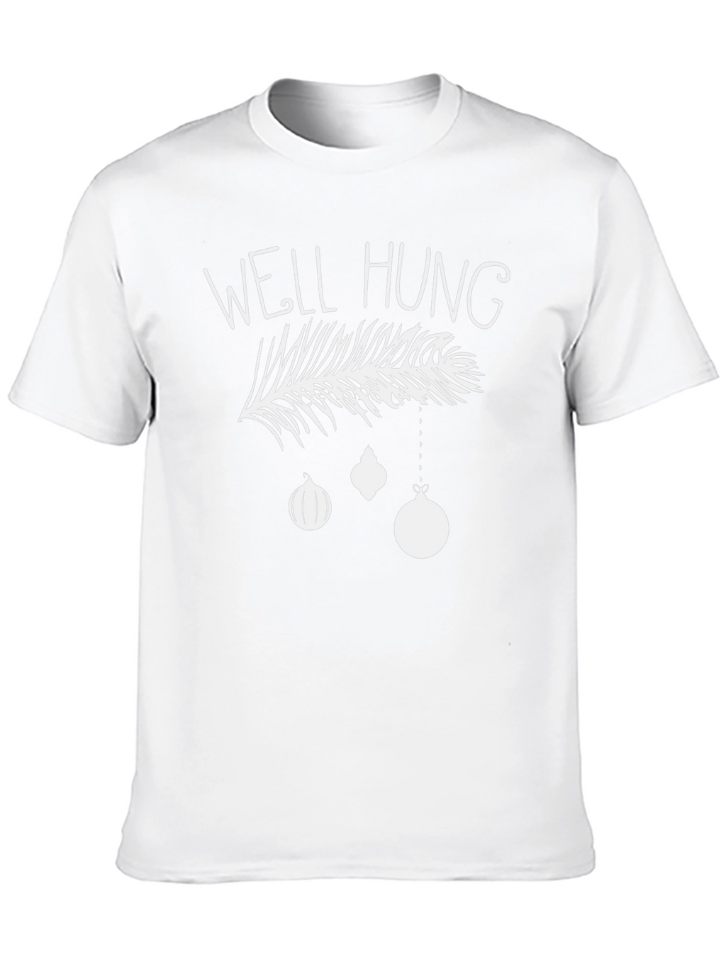 Well Hung Christmas T-Shirt Funny Holiday Tee
