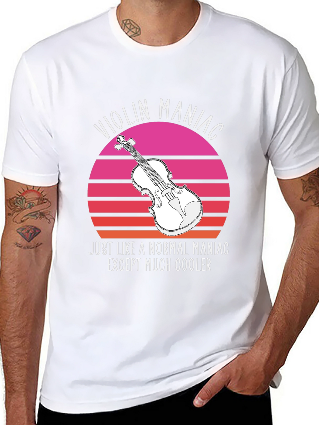 Violin Maniac T-Shirt - Cool Musician Tee