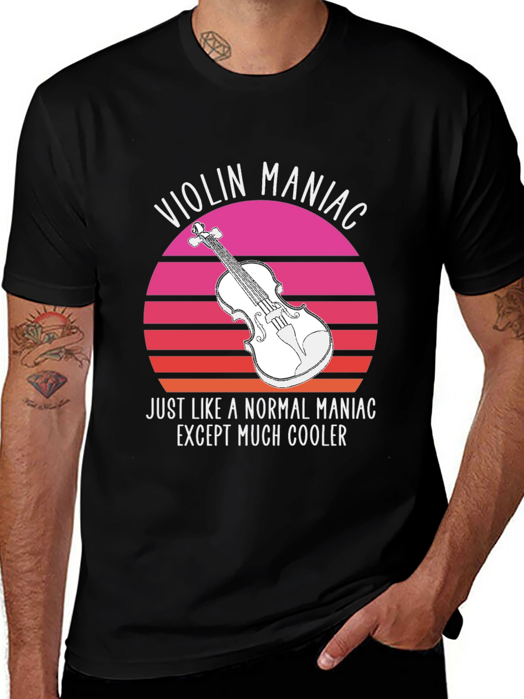Violin Maniac T-Shirt - Cool Musician Tee