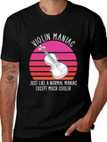Violin Maniac T-Shirt - Cool Musician Tee