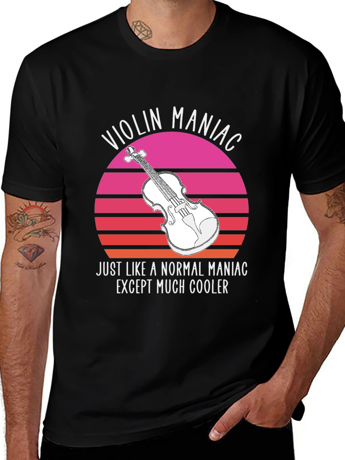 Violin Maniac T-Shirt - Cool Musician Tee