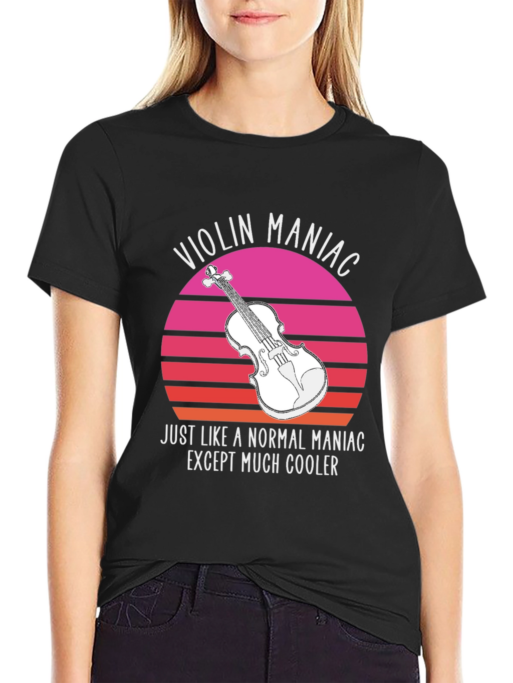Violin Maniac T-Shirt - Cool Musician Tee