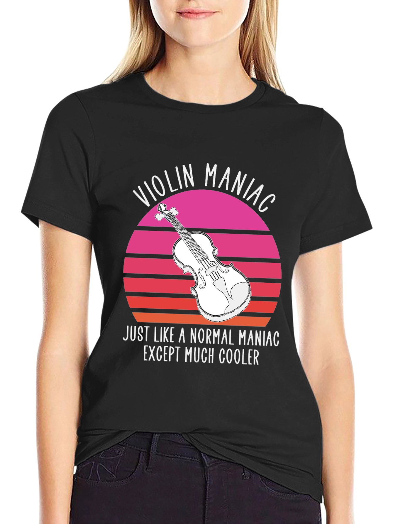 Violin Maniac T-Shirt - Cool Musician Tee