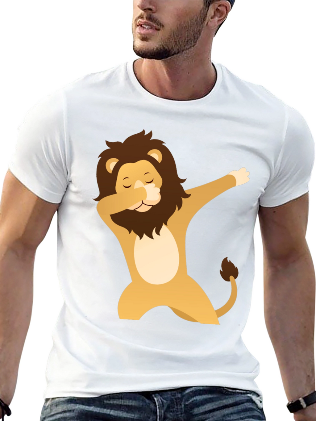 Dabbing Lion Graphic Tee - Cool & Trendy T-Shirt