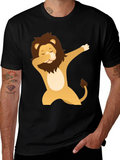 Dabbing Lion Graphic Tee - Cool & Trendy T-Shirt